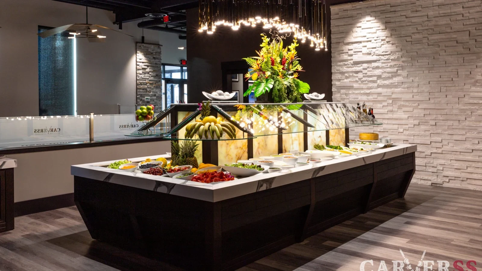 Contemporary dining interior at Carverss Brazilian Steakhouse in Billings